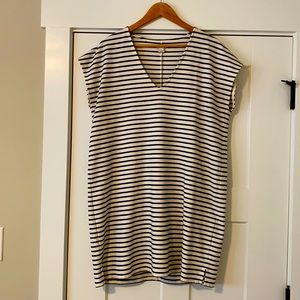 JCrew Striped V-Neck Dress
